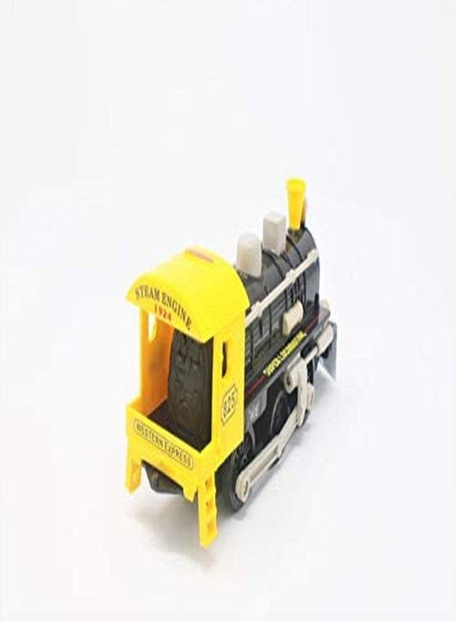Shinsei Super Locomotive Train Maintenance Free Pullback Spring Action Race Toy Gift for Boys 3+ Years. Strong ABS Plastic, NO Sharp Edges, BIS Certified. Pack of 1, Color Yellow - Image 4